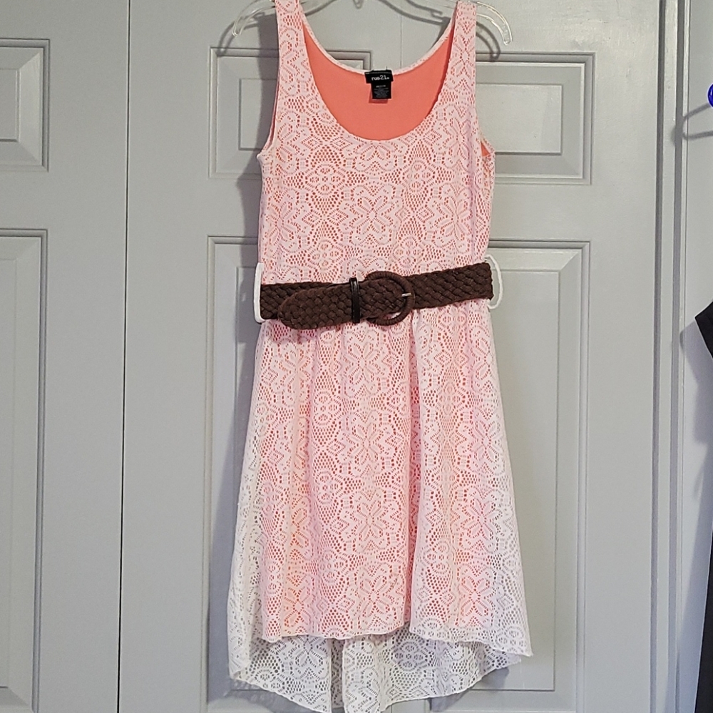 Peach summer dress